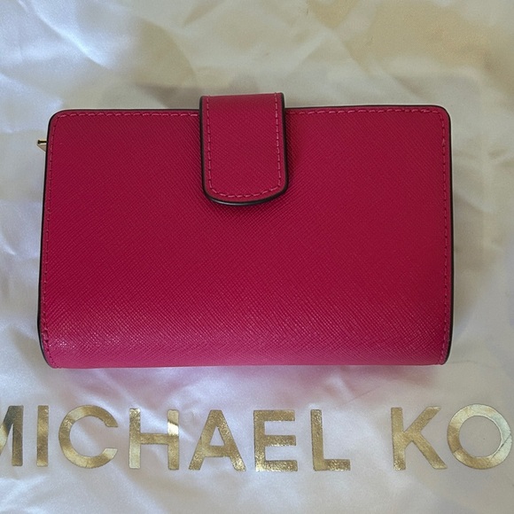 Michael Kors Electric Pink Reed Large Satchel with Matching Wallet - Picture 14 of 16